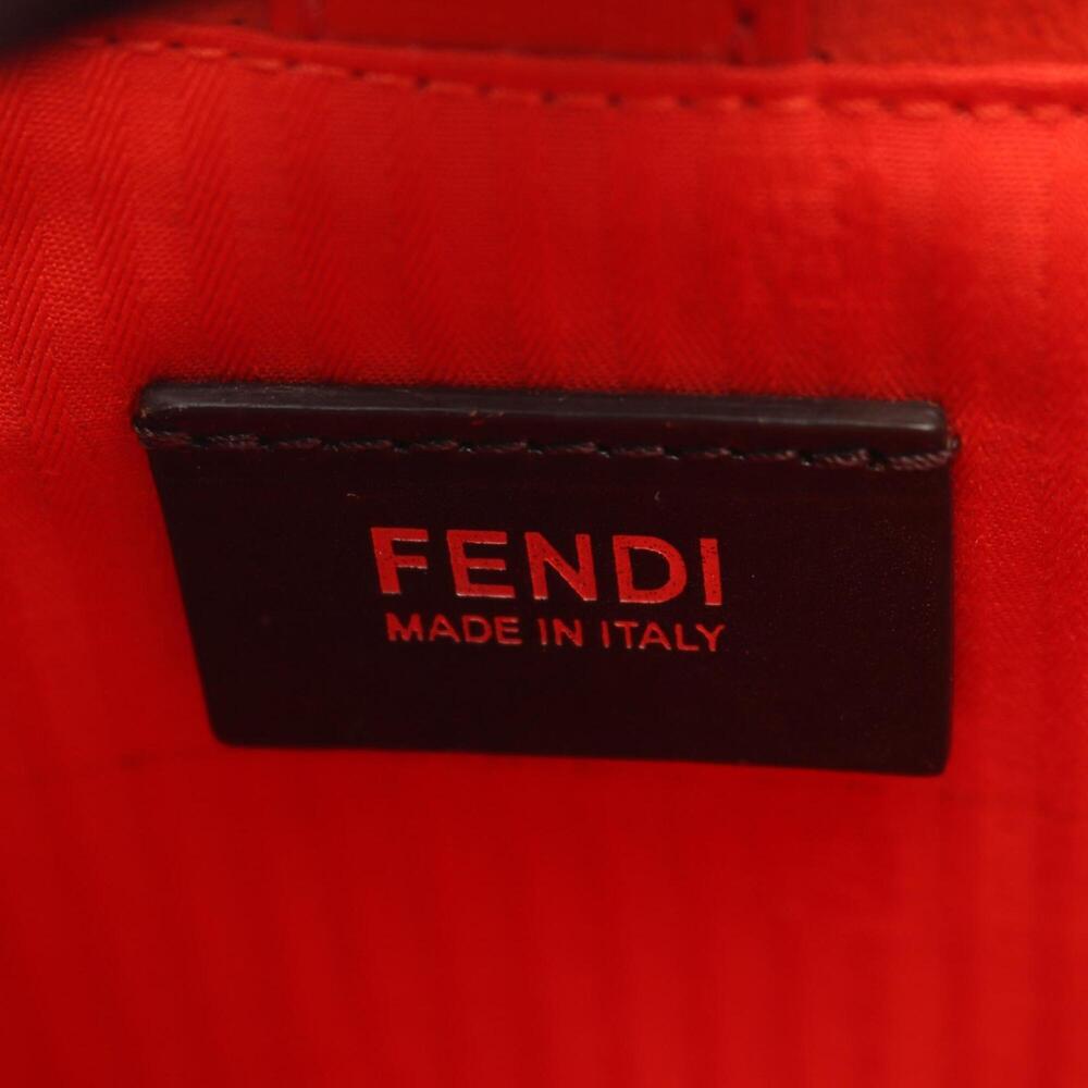 Fendi Petite 2jours 2-Way Handbag, Patent Leather, Women's, Red (8BH253) - Picture 4 of 9